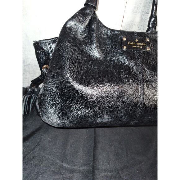 Kate Spade Black Leather Shoulder Bag - Picture 3 of 11